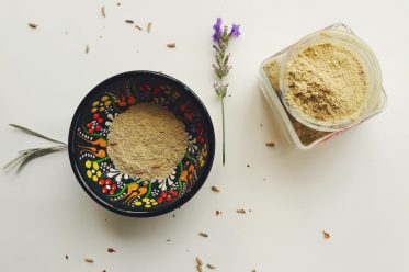 DIY bentonite clay face mask for acne